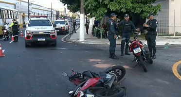 Motociclista morre e duas pessoas ficam feridas em acidente grave no centro de Belém
